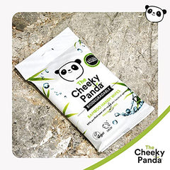 The Cheeky Panda Bamboo Hand Wipes   12 Travel Wipes   100% Plastic Free and Biodegradable Wet Wipes (Pack of 2)