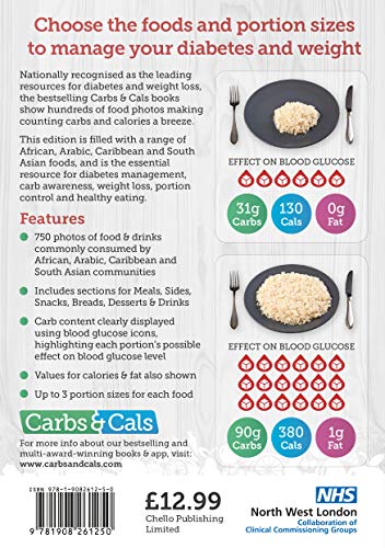 Carbs & Cals World Foods: A visual guide to African, Arabic, Caribbean and South Asian foods for diabetes & weight management