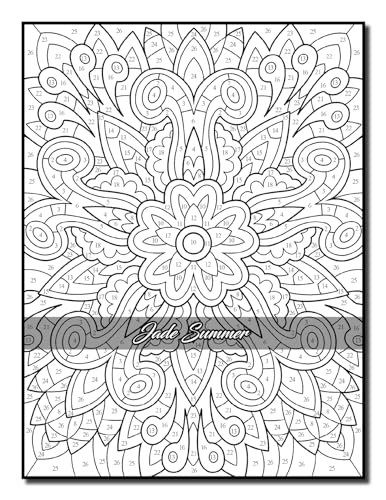 Color by Number Patterns: An Adult Coloring Book with Fun, Easy, and Relaxing Coloring Pages (Color by Number Coloring Books)