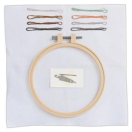 Simply Make Cross Stitch Kit - Horse Design for Kids and Adults, Including Hoop, Embroidery Thread, Fabric and Needle - Perfect for Adult Crafts and Beginners - Starter Cross Stitch Craft Kit