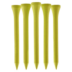 TH Golf Bamboo Golf Tees 70mm   Pack of 50 & 100   Multiple Colour Options   Premium Eco Friendly Sustainable Durable Bamboo Golf Tees (Pack of 100, Neon Yellow)