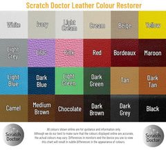 Scratch Doctor Leather Colour Restorer Recolouring Balm Repair Treatment for Faded & Worn Absorbent Leather Furniture, Sofas, Chairs (Black, 50ml)