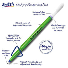 Swash KOMFIGRIP Handwriting Pen Blue (Pack of 12) THW12BU