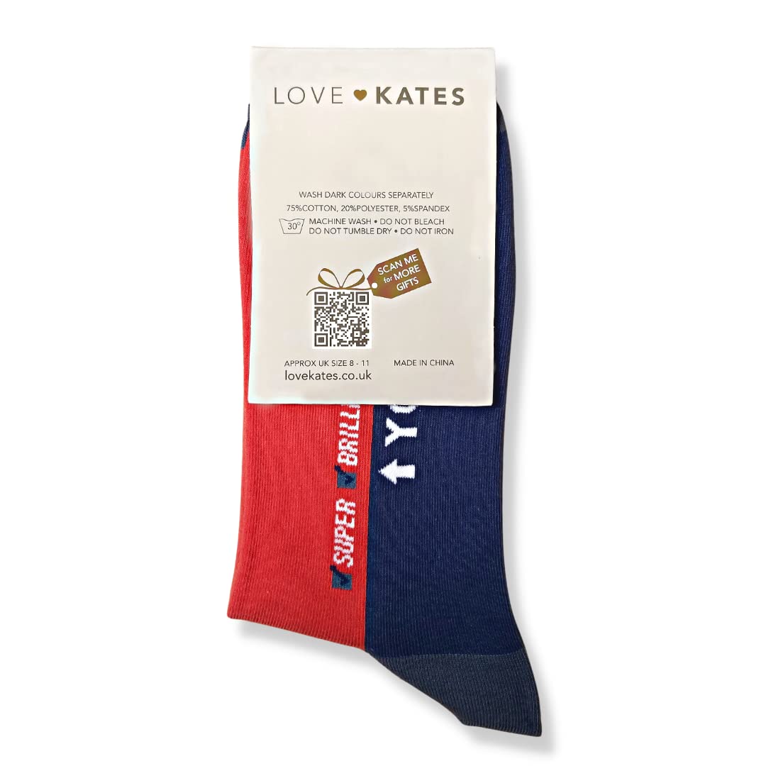 Love Kates Snazzy Socks Best Uncle Ever Mens Socks Size 8-11 Gift Range Him LKSOCK003