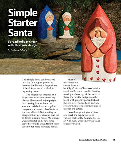 Complete Starter Guide to Whittling: 24 Easy Projects You Can Make in a Weekend (Beginner-Friendly Step-by-Step Instructions, Tips, & Ready-to-Carve Patterns to Whittle Toys & Gifts)