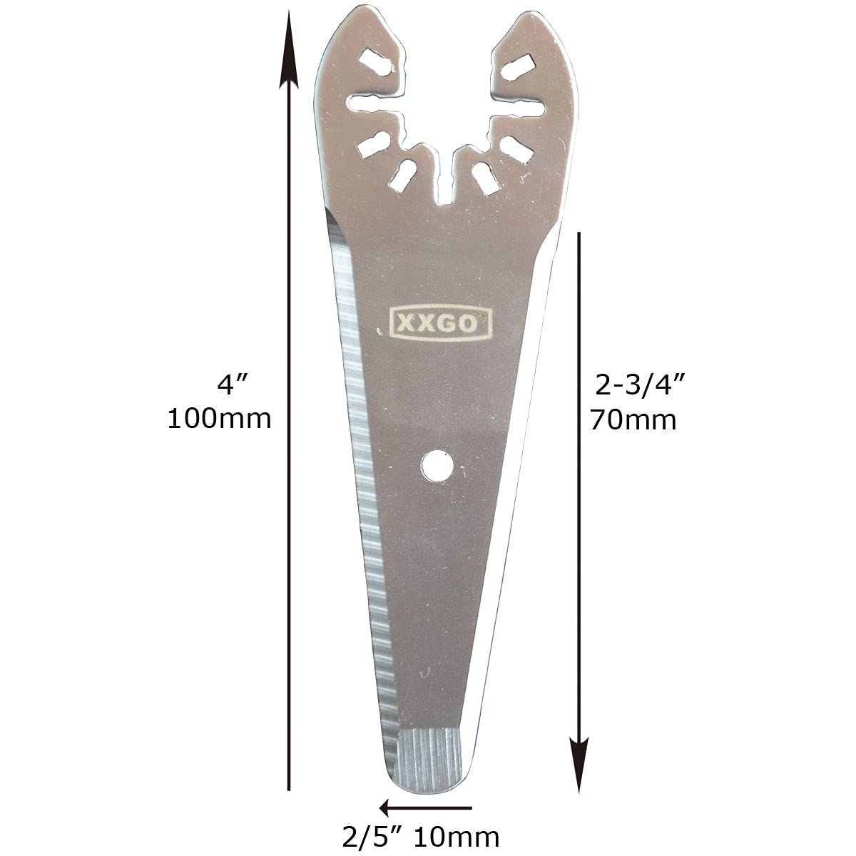 XXGO 4 Pcs Oscillating Multi Tool Scraper Blades for Scraping Cutting Removing Paint Caulk Adhesive Sealant XG4201U