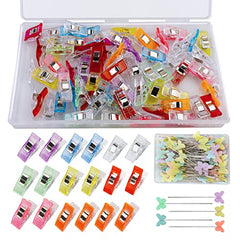 160 Pcs Sewing Clips, Clips for Sewing Wonder Clips Quilting Crafting Clips Fabric Clips Patchwork Clips Butterfly Head Pins Sewing Accessories for Sewing Crafting