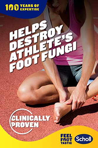 Scholl Athlete's Foot Spray, 150ml - Antifungal Treatment, Clinically Proven With Tolnaftate, Fast-Acting Spray For Athlete's Foot Relief, Eliminates Fungus, Soothes Itching & Burning (Pack Of 1)