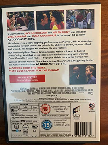 As Good as It Gets [DVD] (1997)