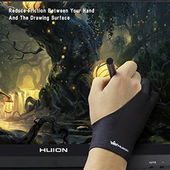 Huion Artist Glove for Graphics Drawing Tablet - Cura CR-01 (1 Unit of Free Size, Good for Right Hand or Left Hand)