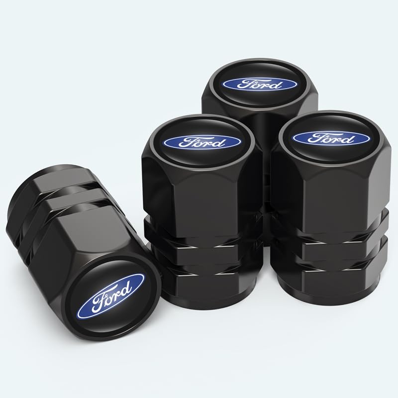 for Car Tyre Valve Caps Tire Dust Caps for Ford Fusion F150 F250 F350 F450 F550 Edge Explorer Mustang F151,4pcs Auto Tire Valve Stem Caps Universal Tire Air Covers,Dust Caps Car Tire Valve Cover