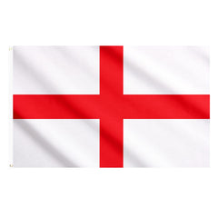 AhfuLife England St Georges Flag 5ft x 3ft for St. George's Day Decoration, 1pcs Large St George's Cross Flags, Double Side with Brass Eyelets for 2024 Football Euro Garden Street Party Decoration