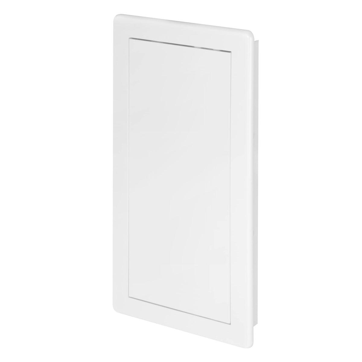 Awenta 150 x 300 mm Plastic Access Panel Door - White Opening Flap Cover Plate - Inspection Hatch - Door Latch - Concealed Hinge - Removable Door - Paintable Smooth Surface (6 x 12 Inches)