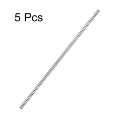 TA-VIGOR 5Pcs 4mm x 300mm Stainless Steel Round Rods, Metal Solid Round Shaft Rods Lathe Bar Stock for DIY Crafts Car Helicopter Airplane Model