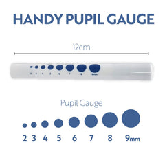 JFA Medical Disposable Pen Torch Light with Pupil Gauge, Pack of 6