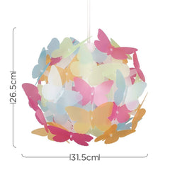 MiniSun Stunning Modern Multi Coloured Butterflies Ceiling Pendant Bedroom Light Lamp Shade