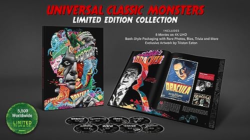 Classic Monsters [Coffee Table Book] [4K Ultra HD] [1931 - 1954] [Blu-ray] [Region Free]