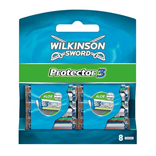 Wilkinson Sword Protector 3 Men's Razor Blade Refills x 8