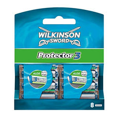 Wilkinson Sword Protector 3 Men's Razor Blade Refills x 8