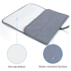 Lekebaby Foldable Travel Changing Mat Portable Baby Change Mat, Grey