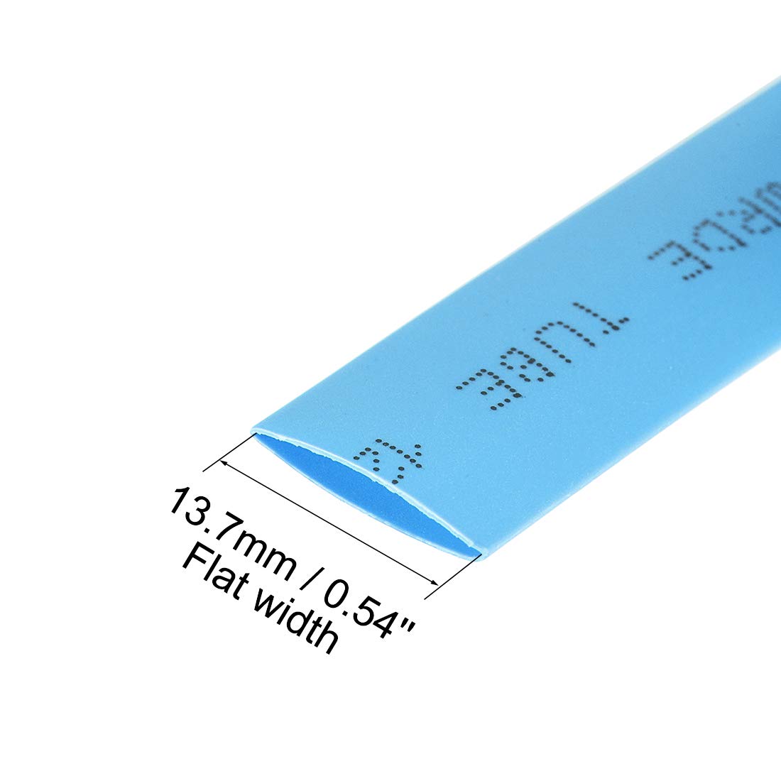 sourcing map Heat Shrink Tubing, 5/16 inches(8mm) Dia 2:1 rate Shrinkable Tube Cable Sleeve 10ft - Blue