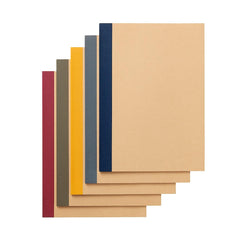 MUJI Set of 5 Notebooks 30 Sheets, Color Ruled B5 76316145 Multicolor