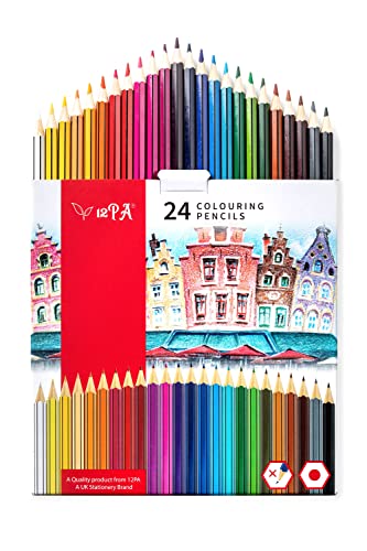 24 Colouring Pencils For Adults (Multicolor, 24)