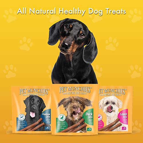 Pet Munchies Duck Stix Dog Treats, Healthy Training Treats with Natural Ingredients 50g (5 Chews)