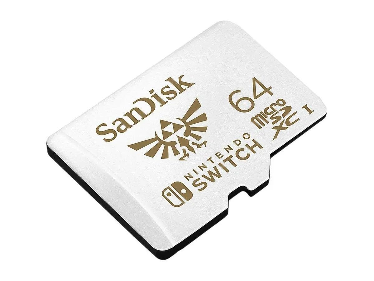 SanDisk 64GB microSDXC card for Nintendo Switch consoles up to 100 MB/s UHS-I Class 10 U3