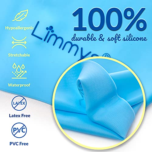 Limmys Kids Swimming Cap - 100% Silicone Kids Swim Caps for Boys and Girls - Premium Quality, Stretchable and Comfortable Swimming Hats Kids- Available in Different Attractive Colours (Yellow)