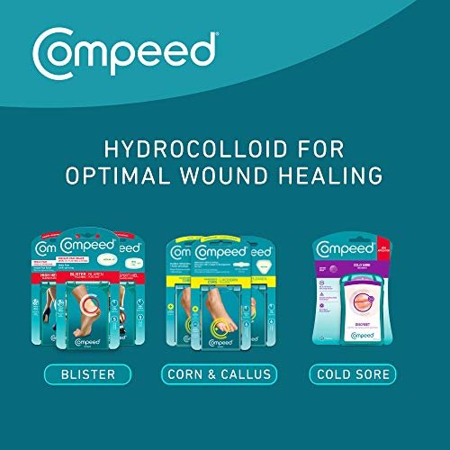 Compeed High Heel Blister Plasters, 5 Hydrocolloid Plasters, Foot Treatment, Heal fast, Ultimate Discretion, Dimensions: 4.2 cm x 6.8 cm