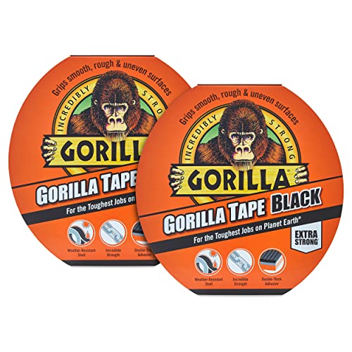 Gorilla 3044000 Tape Black 11m (2 Pack)