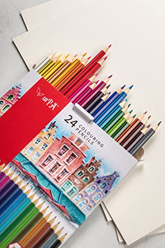 24 Colouring Pencils For Adults (Multicolor, 24)