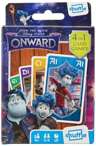 Shuffle Onward Card Games For Kids - 4 in 1 Snap, Pairs, Happy Families and Action Game, Great Gift For Kids Aged 6and