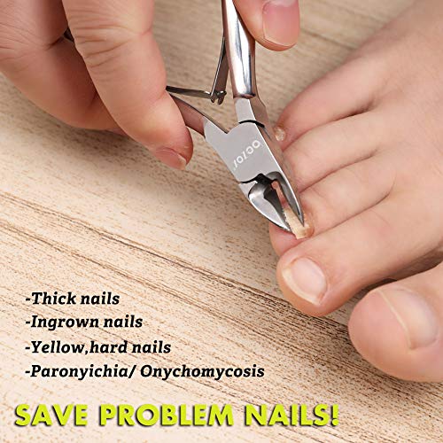 BEZOX Portable Nail Clipper - Toenail Clippers with Surgical Stainless Steel Suitable for Thick Fingernail Toenail