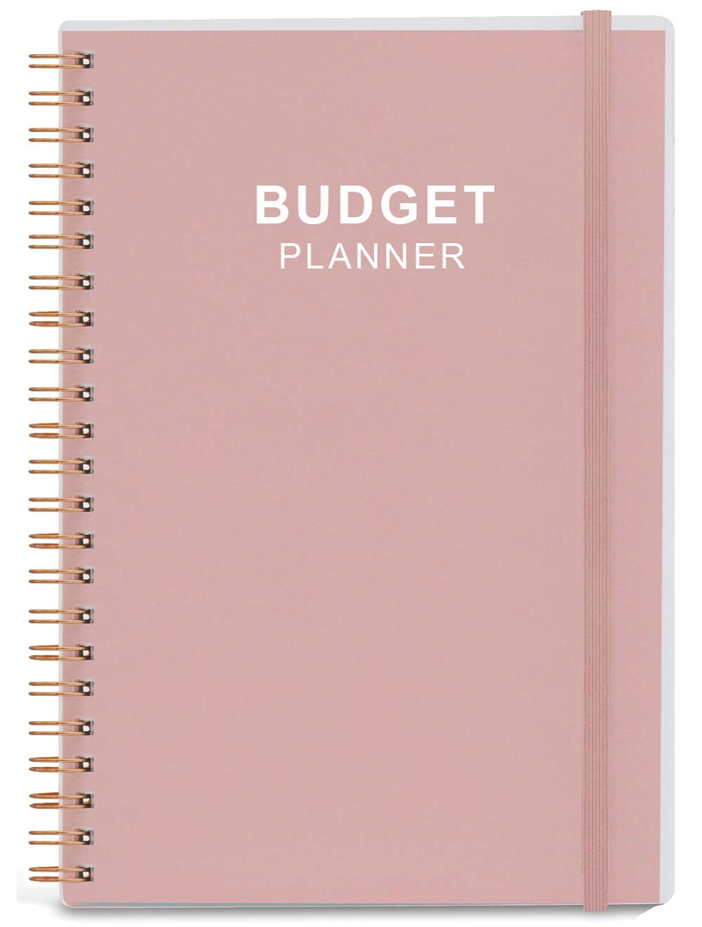 Budget Planner - Monthly Finance Organizer with Expense Tracker Notebook to Manage Your Money Effectively, Undated Finance Planner/Account Book, Start Anytime, 1 Year Use, A5, Rose