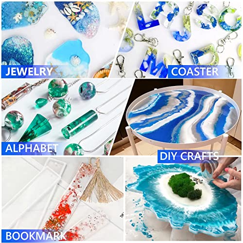 Epoxy Resin Pigment - 24 Color Liquid Translucent Epoxy Resin Colorant with 6 Glitter, Highly Concentrated Epoxy Resin Dye for DIY Jewelry Making, AB Resin Coloring for Paint, Craft - 6ml Each