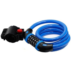 Bike Lock, GoFriend Bicycle Lock High Security 5 Digit Resettable Combination Coiling Cable Lock Best for Bicycle Outdoors, 1.2mx12mm (Blue)