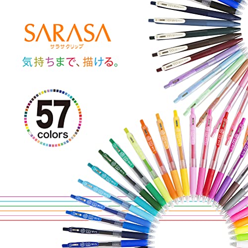 5 pieces P-JJ15-BK5 Zebra Sarasa gel ballpoint pen clip black 0.5 (japan import)