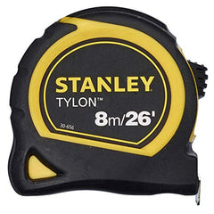 STANLEY Tylon 8m/26ft Pocket Tape Yellow/Black, 0-30-656