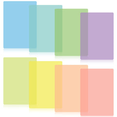 Coolon Dyslexia Overlays Dyslexia Aids for Children Coloured Overlays for Dyslexia 8PCS Overlays for Reading Dyslexia Coloured Overlays (A4 Dyslexia Overlays)