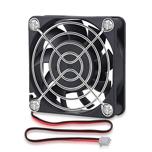 GDSTIME 60mm fan 12V 60mm computer fan 60 x 15mm PC fan 60mm case fan 4500 rpm fast speed for DIY cooling ventilation exhaust fan replacement