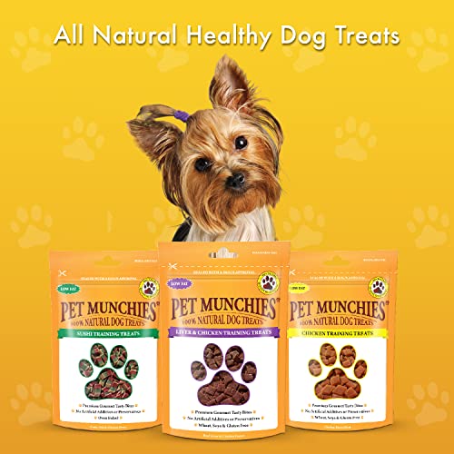 Pet Munchies Duck Dog Training Treats, Grain Free Tasty Bites with Natural Real Meat, Low in Fat 50g (Pack of 2)