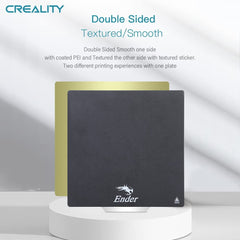 Official Creality Ender 3 Double Sided PEI Sheet Magnetic Flexible Steel Build Plate 235x235mm, Smooth and Textured Heated Bed Platform for 3D Printer Ender 3 V2/3 Pro/3 S1/3 S1 Pro Ender 5/5 Pro