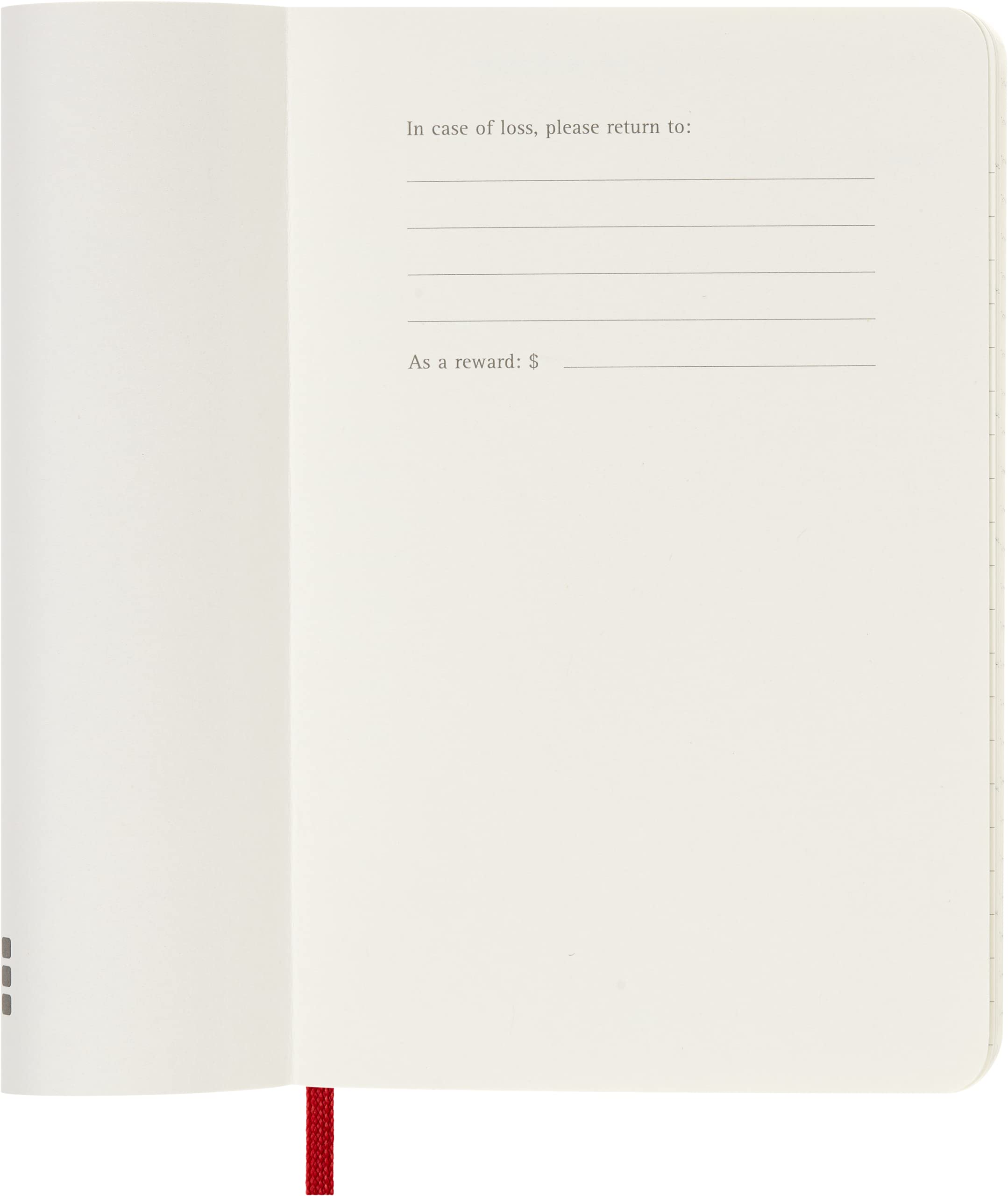 Moleskine Weekly Agenda with Space for Notes 12 Months 2024, Agenda 2024, Size Pocket 9x14, Soft Cover and Elastic Closure, Colour Scarlet Red