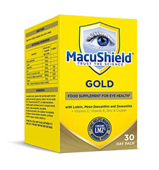 MacuShield Gold – 30 day pack, Eye Health Food Supplement containing Lutein, Zeaxanthin and Meso-zeaxanthin, and Zinc which Supports Normal Vision