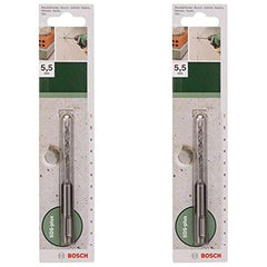 Bosch 2609255504 110mm SDS-Plus Hammer Drill Bit with Diameter 5.5mm (Pack of 2)