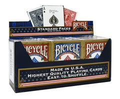 Bicycle Gold Standard Playing Cards - 12 Decks, Air Cushion Finish, Iconic International Rider Back Design, Standard Index, Superb Handling and Durability