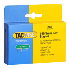 Tacwise 0346 Type 140/8mm Heavy Duty Galvanised Staples, Pack of 2000