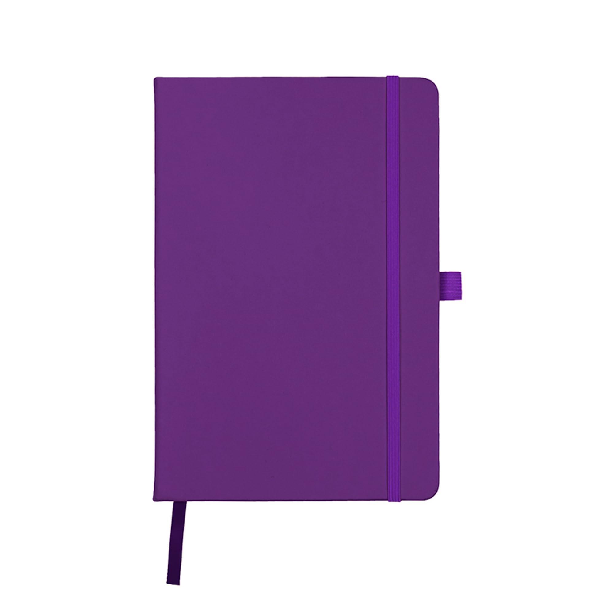 A5 Notebook Writing Pad New Lined Hardback Journal Notepad Notes Diary Pad (Purple)